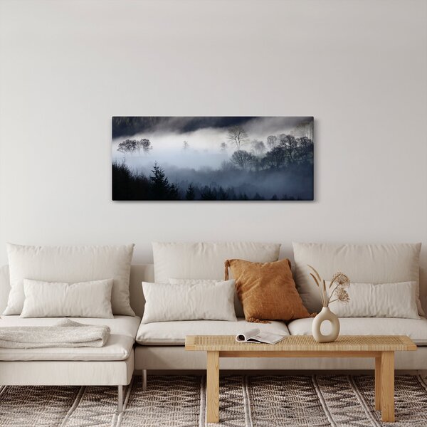 Obraz hmly nad lesom (120x50 cm)