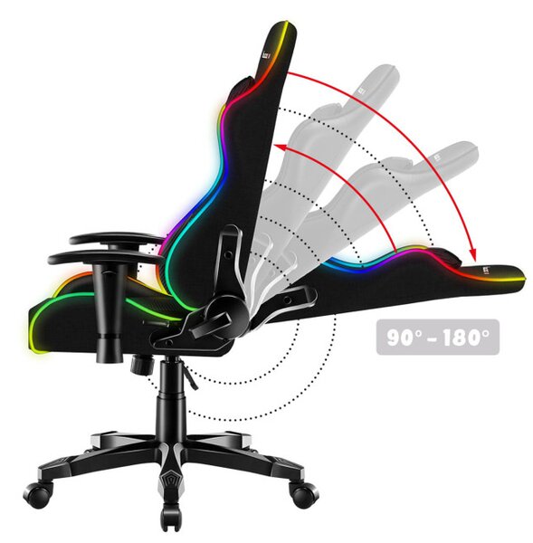 Detská herná stolička Ranger - 6.0 RGB mesh
