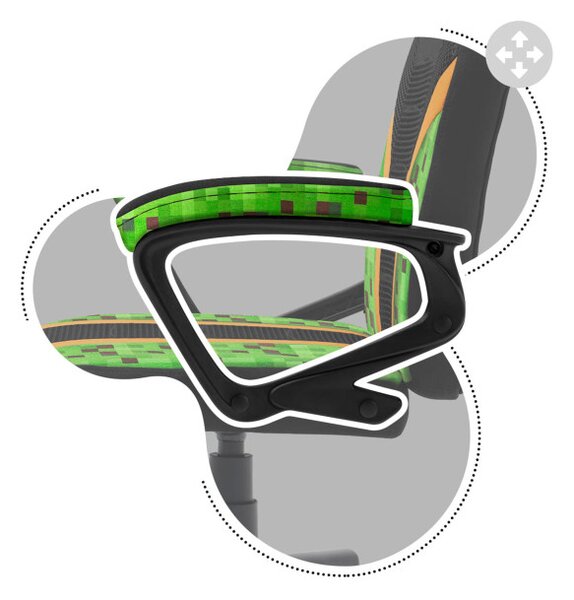 Detská herná stolička Ranger - 1.0 pixel mesh
