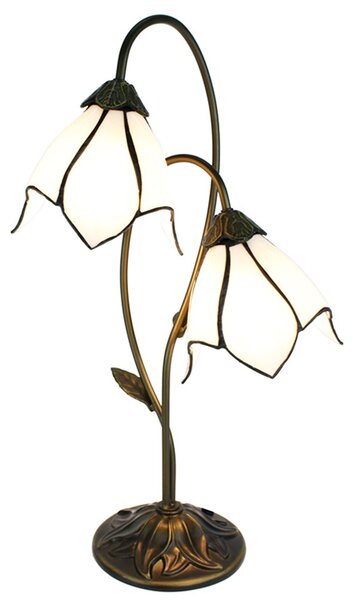 Nástěnná lampa Tiffany Brown 35*18*61 cm E14/max 2*25W - 35*18*61 cm E14/max 2*25W - Clayre & Eef