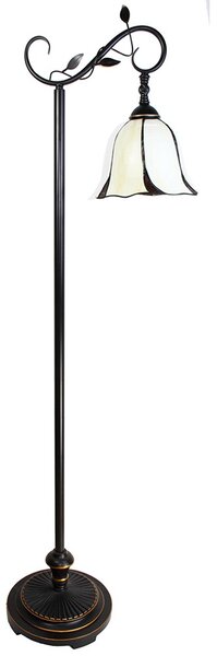 Stojacia lampa Tiffany Brown - 36*25*152 cm E27/max 1*60W - Clayre & Eef