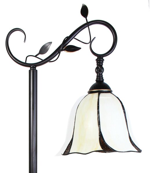 Stojacia lampa Tiffany Brown - 36*25*152 cm E27/max 1*60W - Clayre & Eef