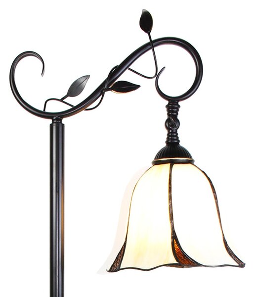 Stojacia lampa Tiffany Brown - 36*25*152 cm E27/max 1*60W - Clayre & Eef