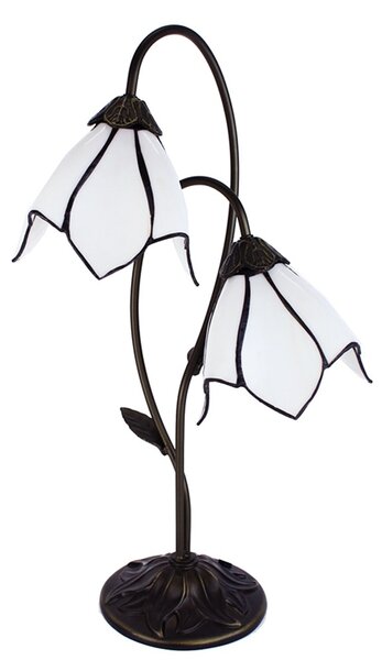 Nástěnná lampa Tiffany Brown 35*18*61 cm E14/max 2*25W - 35*18*61 cm E14/max 2*25W - Clayre & Eef