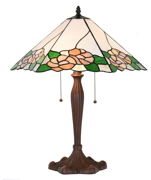 Stolná lampa Tiffany Fae - 44x61x64 cm E27/max 2x60W - Clayre & Eef