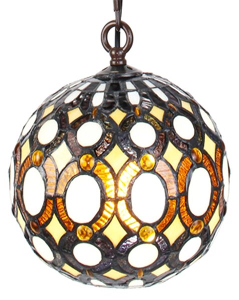 Závesné svietidlo Tiffany Gulia - Ø 20*116 cm E14/max 1*25W - Clayre & Eef