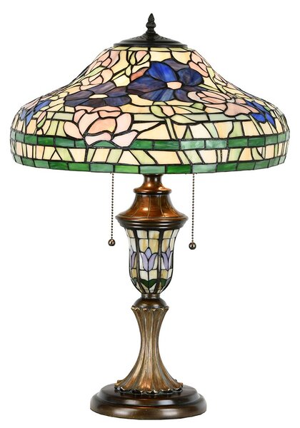 Stolná lampa Tiffany Destini - 46x60 cm E27/max 2x60W - Clayre & Eef