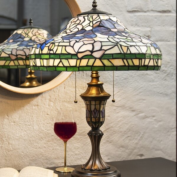 Stolná lampa Tiffany Destini - 46x60 cm E27/max 2x60W - Clayre & Eef