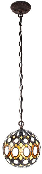 Závesné svietidlo Tiffany Gulia - Ø 20*116 cm E14/max 1*25W - Clayre & Eef