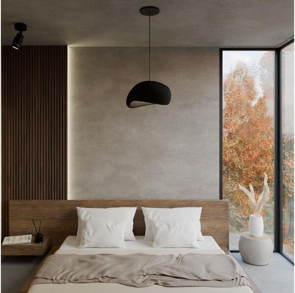 Brilagi - Závesné svietidlo na lanku WABI SABI 1xE27/40W/230V priemer 35 cm čierna