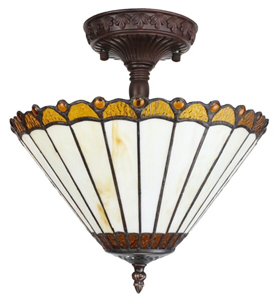 Stropné svietidlo lampa Tiffany Elegant - Ø 29*30 cm E14/max 2*25W - Clayre & Eef