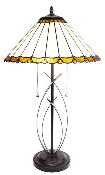 Stolná lampa Tiffany Elegant - 41x69 cm E27/max 2x60W - Clayre & Eef