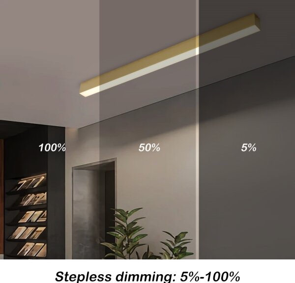 Brilagi - LED stmievateľné stropné svietidlo SLEEKLINE LED/40W/230V Wi-Fi Tuya zlaté+diaľkové ovládanie