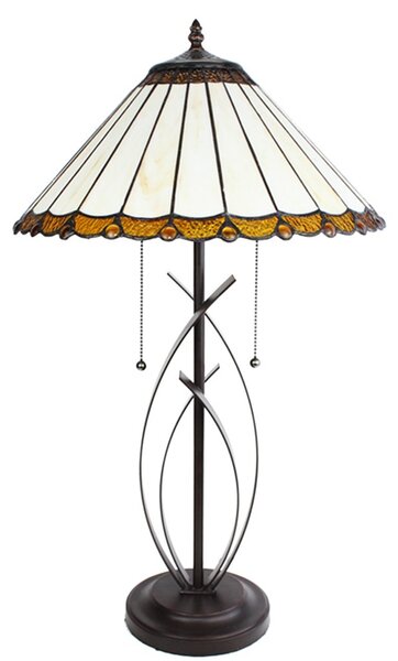 Stolná lampa Tiffany Elegant - 41x69 cm E27/max 2x60W - Clayre & Eef