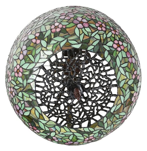 Farebná stolná lampa Tiffany Flower Garden - Ø 46*72cm E27/max 2x60W - Clayre & Eef