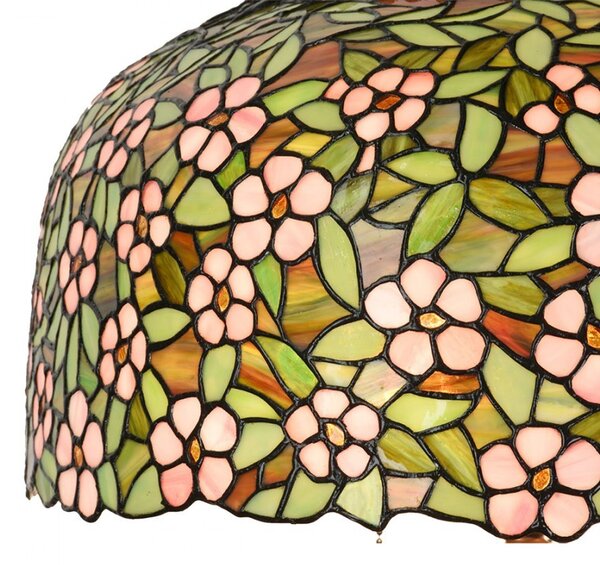 Farebná stolná lampa Tiffany Flower Garden - Ø 46*72cm E27/max 2x60W - Clayre & Eef