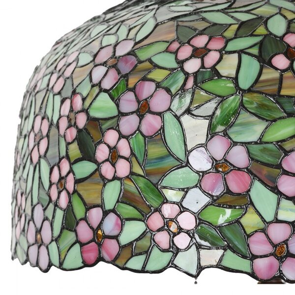 Farebná stolná lampa Tiffany Flower Garden - Ø 46*72cm E27/max 2x60W - Clayre & Eef