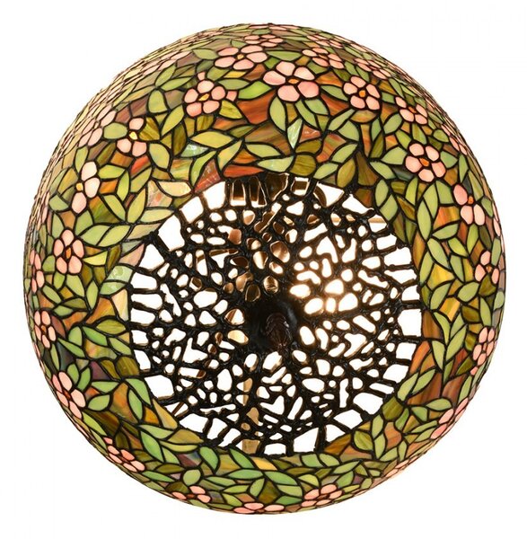 Farebná stolná lampa Tiffany Flower Garden - Ø 46*72cm E27/max 2x60W - Clayre & Eef