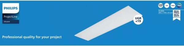 Philips - podhľadový LED panel PROJECTLINE LED/36W/230V 4000K 119x29,5 cm