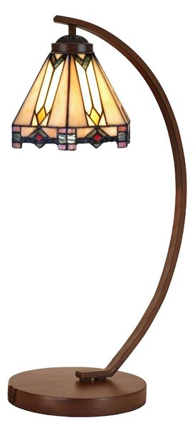 Stolná lampa Tiffany Daira - Ø 20x57 cm E27/max 1x60W - Clayre & Eef