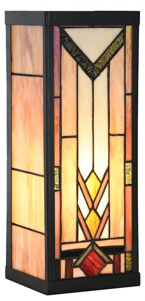 Nástenná lampa tiffany Yves III - 14*16*40 cm E27/max 1*100W - Clayre & Eef