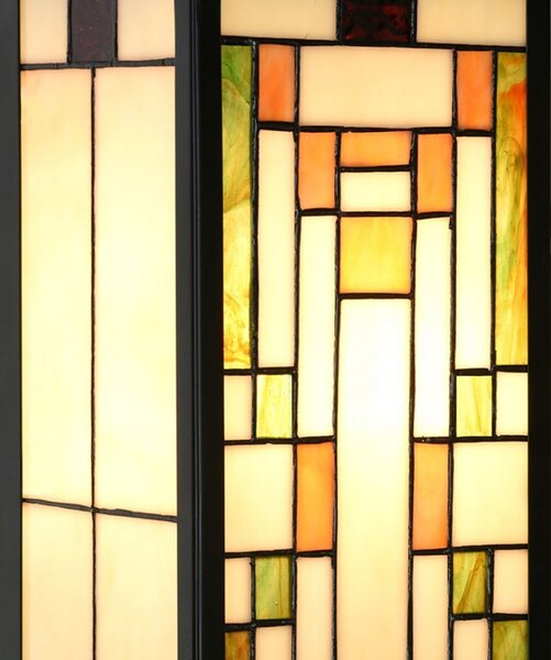 Nástenná lampa tiffany Yves II - 14*16*40 cm E27/max 1*100W - Clayre & Eef