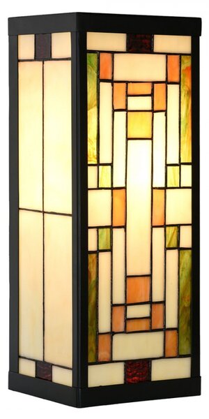 Nástenná lampa tiffany Yves II - 14*16*40 cm E27/max 1*100W - Clayre & Eef