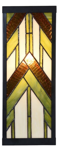 Nástenná lampa tiffany Yves - 14*16*40 cm E27/ma* 1*100W - Clayre & Eef