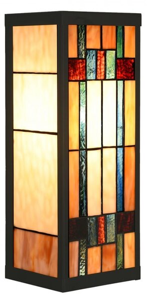Nástenná lampa tiffany Yves I - 14*16*40 cm E27/max 1*100W - Clayre & Eef