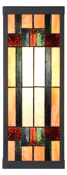Nástenná lampa tiffany Yves I - 14*16*40 cm E27/max 1*100W - Clayre & Eef