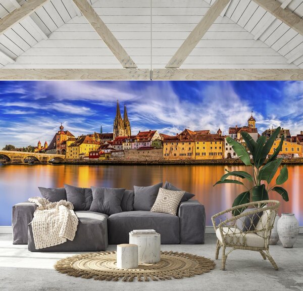 Fototapeta - Farebné mestečko (147x102 cm)