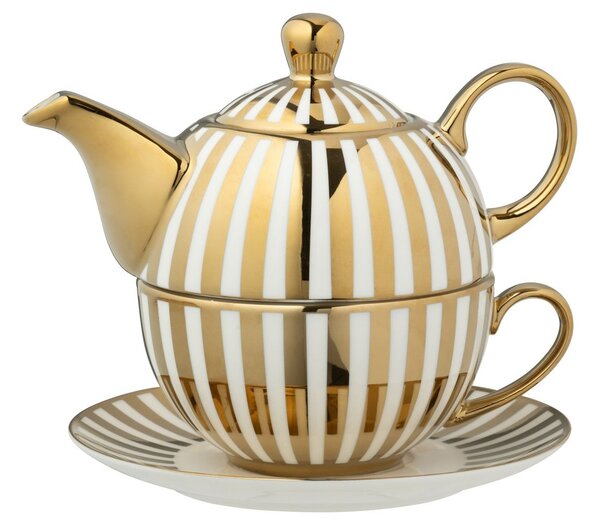 Tea for One s Luskáčikmi Chris Nutc v darčekovej krabičke - 16*14*13 cm / 420 ml - J-Line by Jolipa