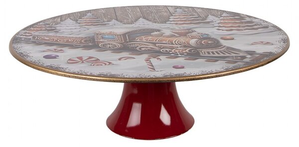 Cake Stand ? 29x10 Cm White Plastic - ? 29*10 cm - Clayre & Eef