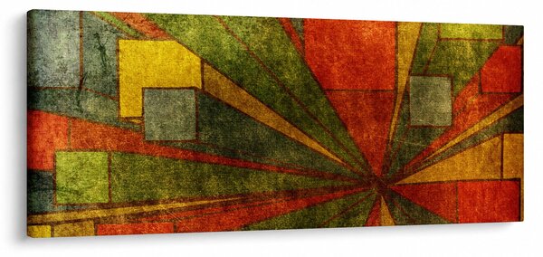 Obraz geometrické abstrakcie (120x50 cm)