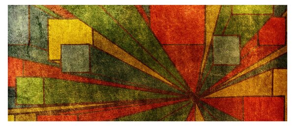 Obraz geometrické abstrakcie (120x50 cm)