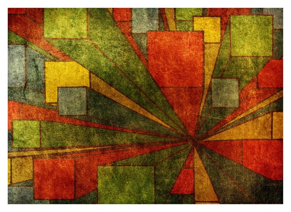 Obraz geometrické abstrakcie (70x50 cm)