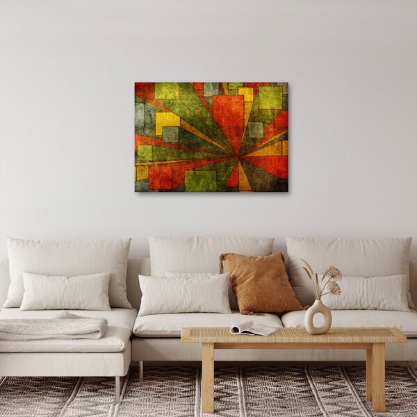 Obraz geometrické abstrakcie (70x50 cm)