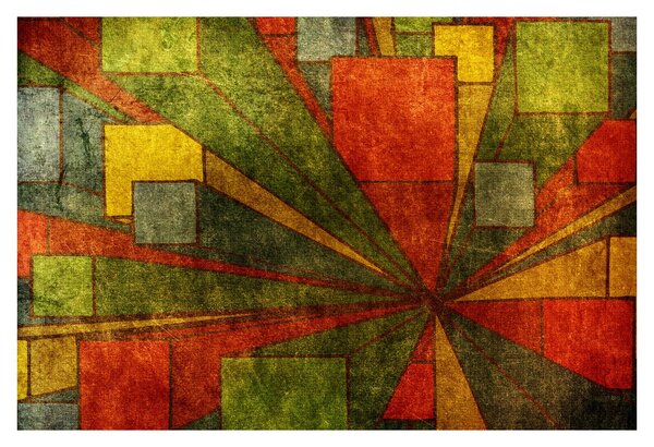 Obraz geometrické abstrakcie (90x60 cm)