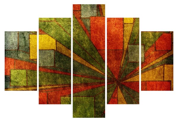 Obraz geometrické abstrakcie (150x105 cm)