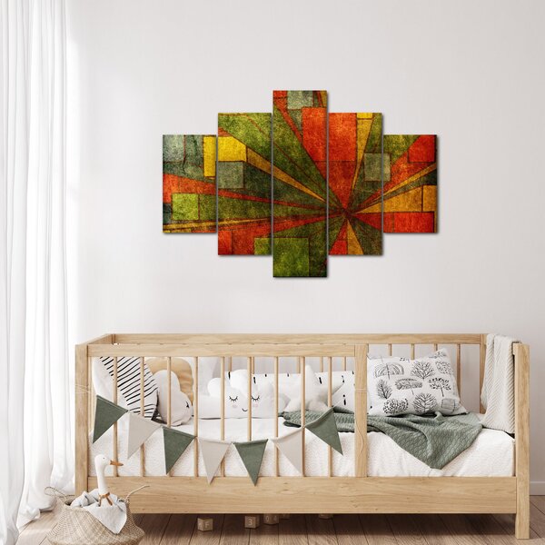 Obraz geometrické abstrakcie (150x105 cm)