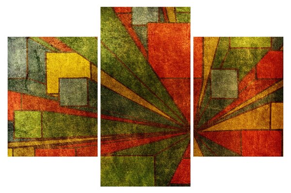 Obraz geometrické abstrakcie (90x60 cm)