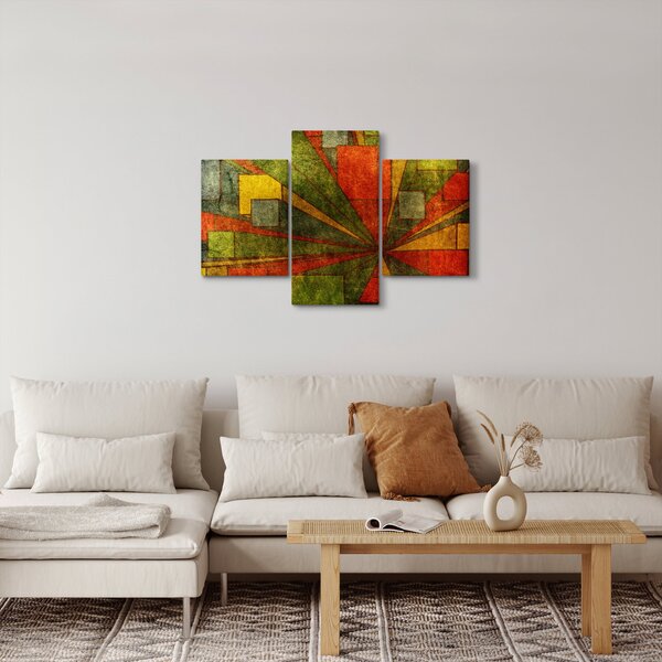 Obraz geometrické abstrakcie (90x60 cm)
