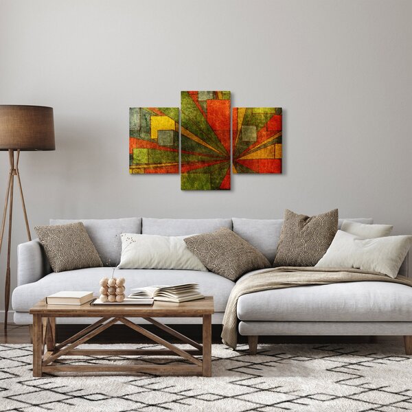 Obraz geometrické abstrakcie (90x60 cm)