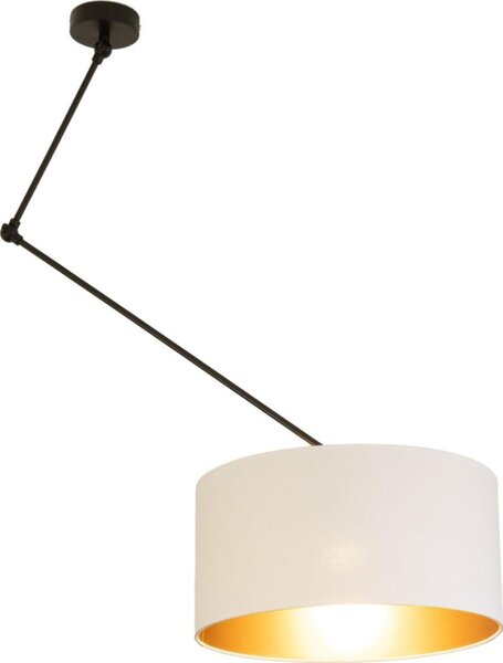 LED nastaviteľný luster na tyči GORTA 1xE27/60W/230V biela/zlatá