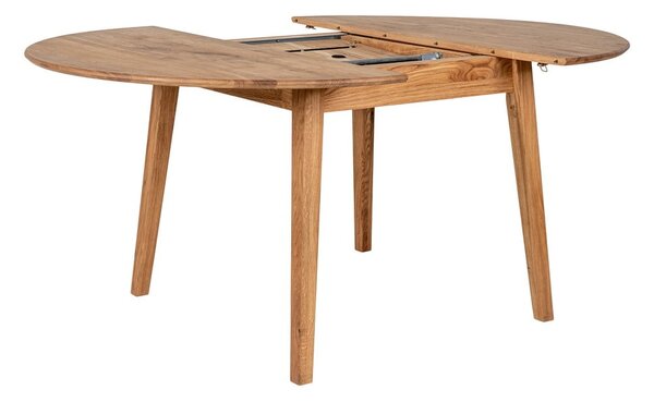 Okrúhly rozkladací jedálenský stôl z dubového dreva ø 118 cm Metz – House Nordic