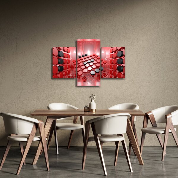 Obraz tlačidlové abstrakcie (90x60 cm)