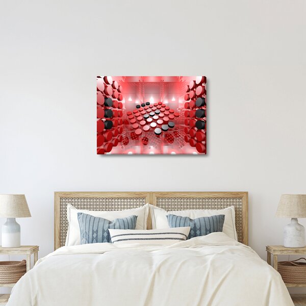 Obraz tlačidlové abstrakcie (70x50 cm)