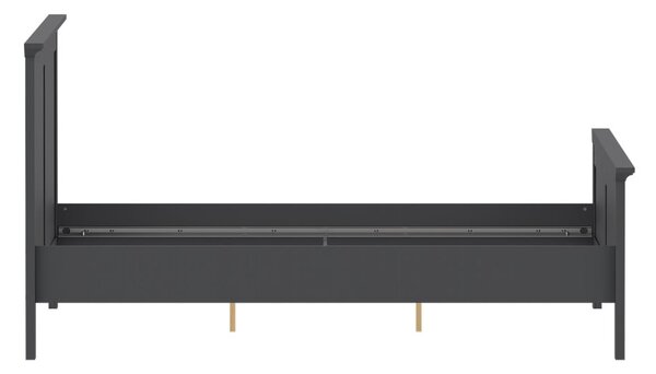 Sivá dvojlôžková posteľ 160x200 cm Paris – Tvilum
