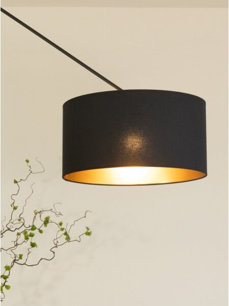 LED Nastaviteľný luster na tyči GORTA 1xE27/60W/230V čierna/zlatá