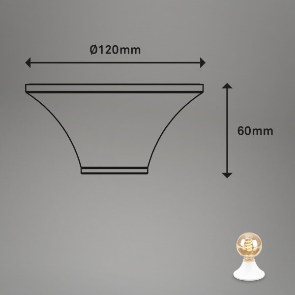 Briloner - Kúpeľňové stropné svietidlo 1xE27/10W/230V IP44 biela